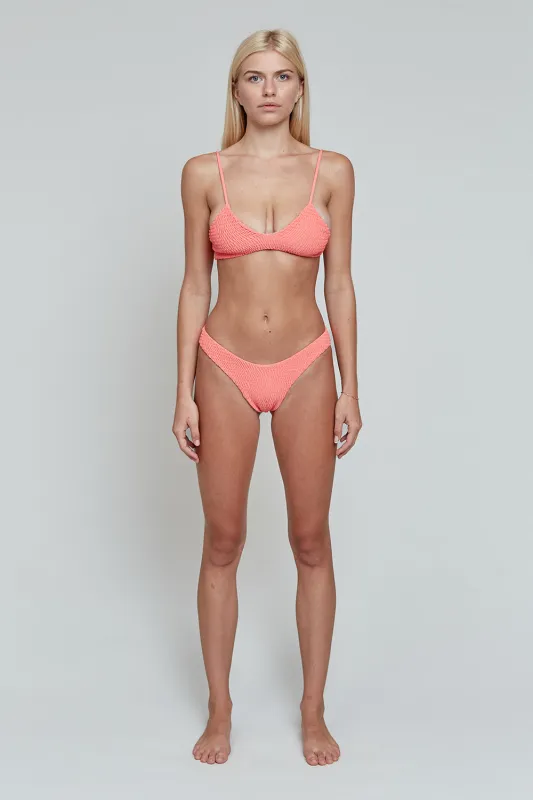 ACACIA Resort 2026 Napali Shirred Top in Taffy sold by Society Bikini