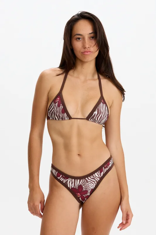 Benoa Swim Maya Top in Diva/Coconut sold by Society Bikini