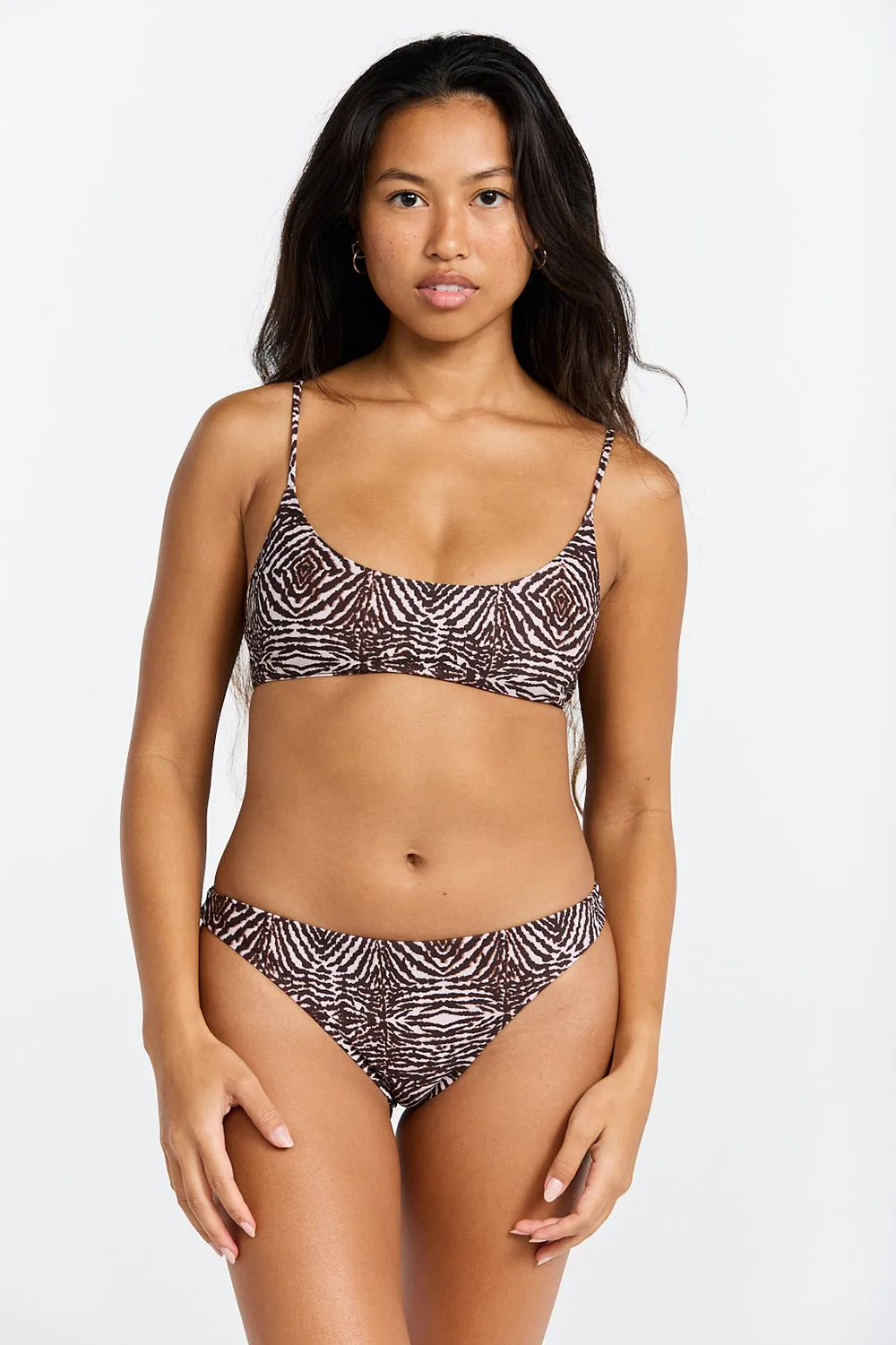 Benoa Swim Babe Top in Safari sold by Society Bikini