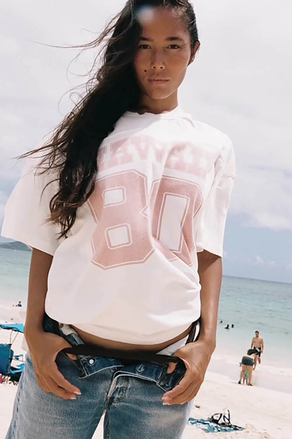 Vintage for Peoples Hawai'i 84 Tee in Coconut Moss (PRE-ORDER) sold by Society Bikini product image thumbnail 2
