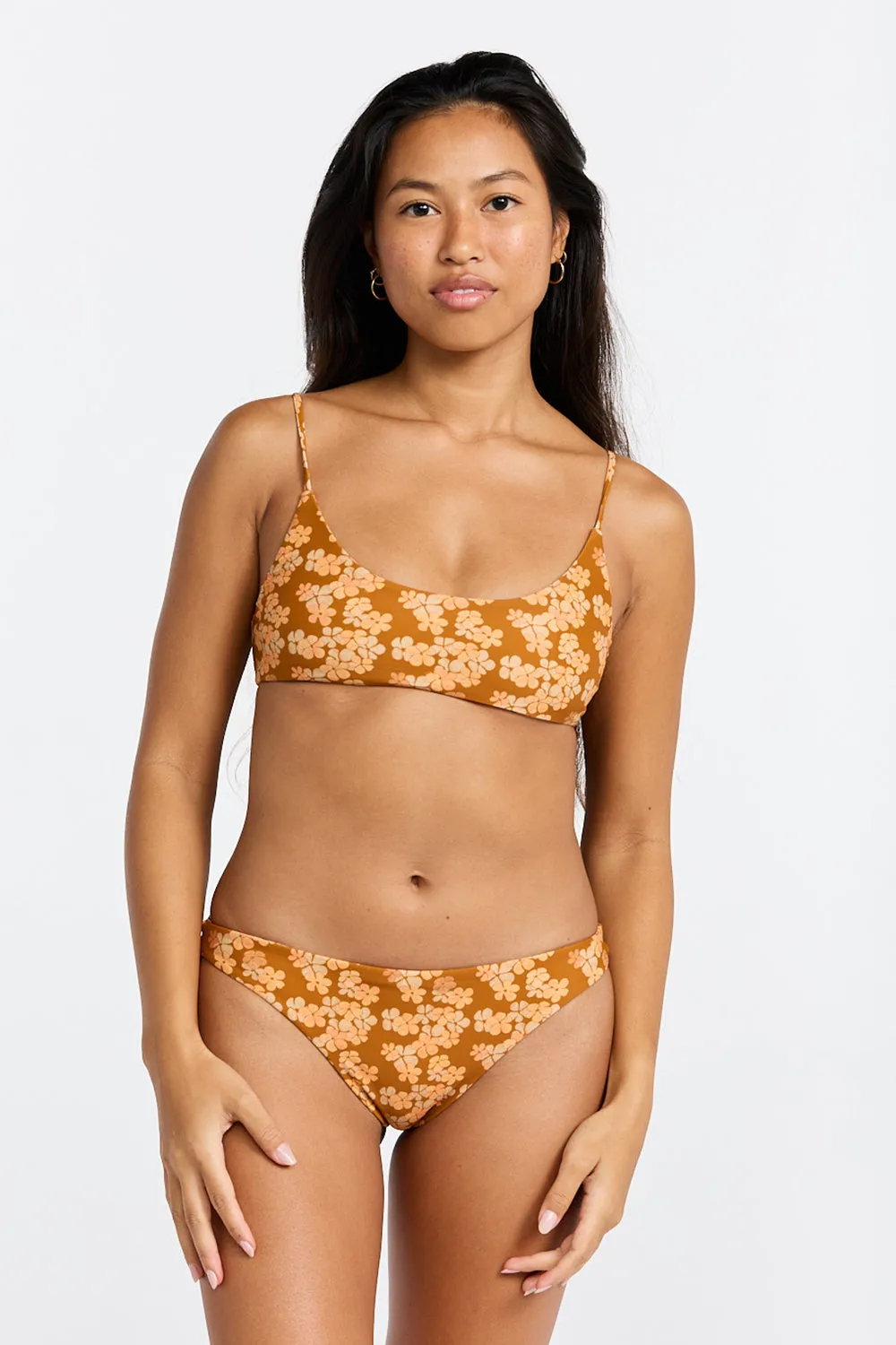 Benoa Swim Babe Top in Lei- Last One sold by Society Bikini