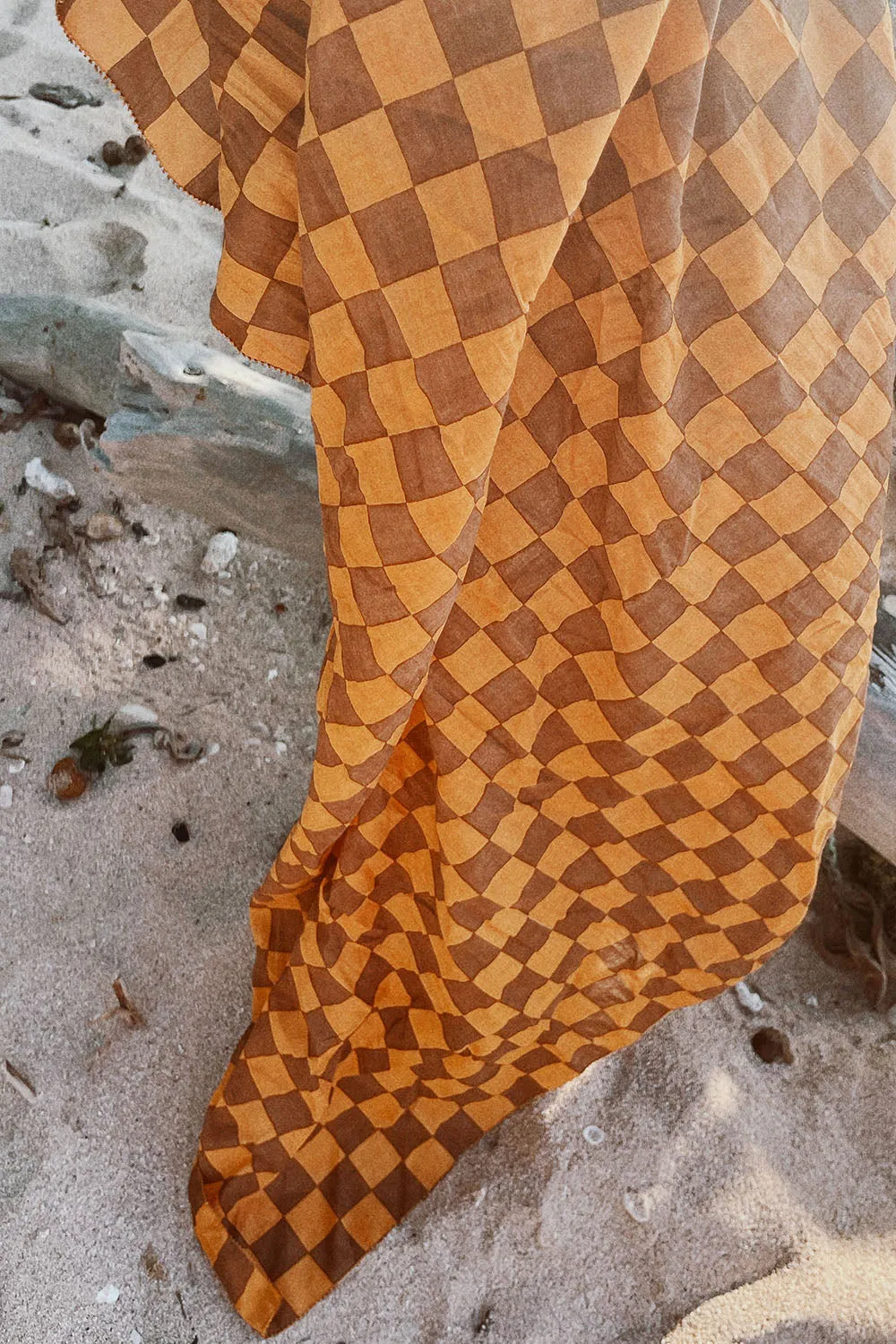 Olympia Etal Wyeth Sarong in Mango Check sold by Society Bikini product image thumbnail 5