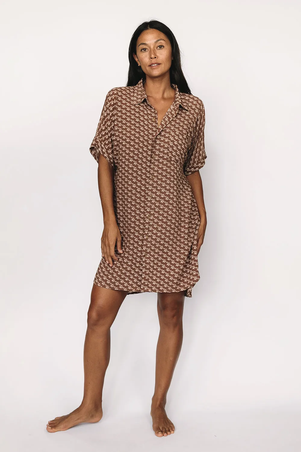 Mai Dylan Dress in Mauve Reptile- Last One sold by Society Bikini product image thumbnail 3