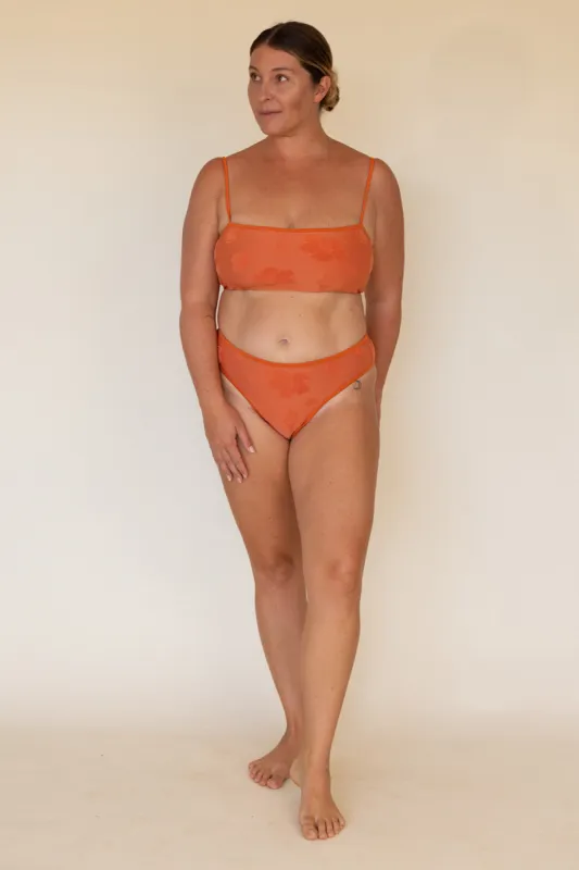 Effortless Swim Ava Top in Terry Cotta sold by Society Bikini