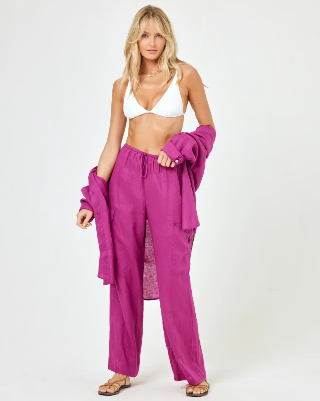 Sundown Cargo Pant - Berry sold by Society Bikini