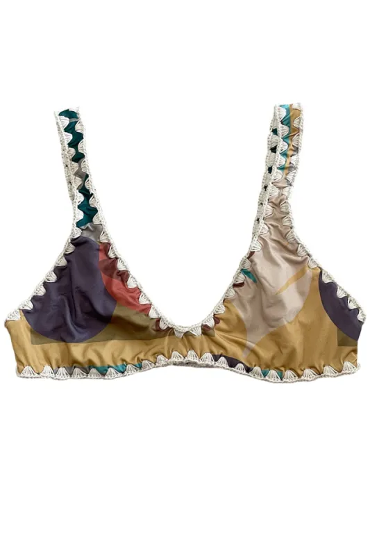 Posh Pua Makai Top in Satellite Floral sold by Society Bikini