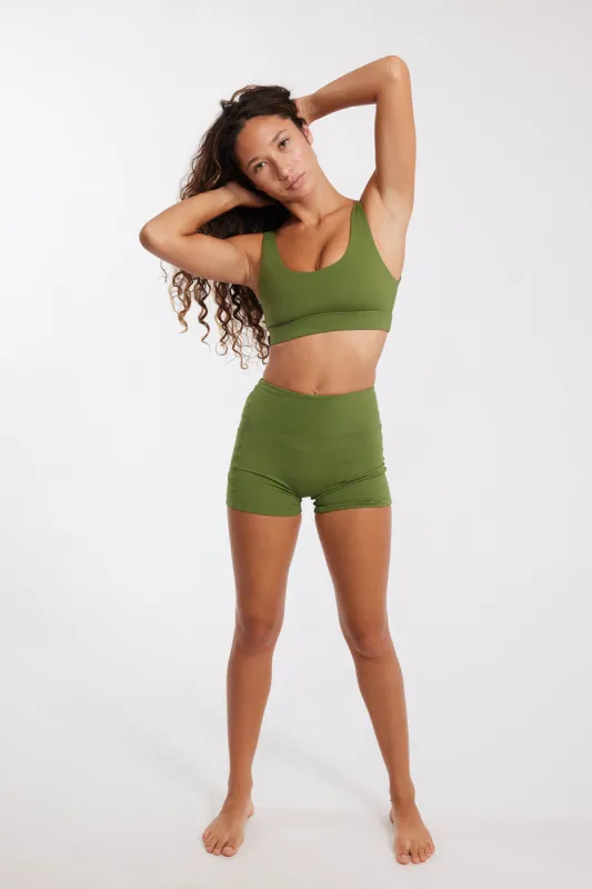 Benoa Active Sports Bra in Palm- Last One sold by Society Bikini