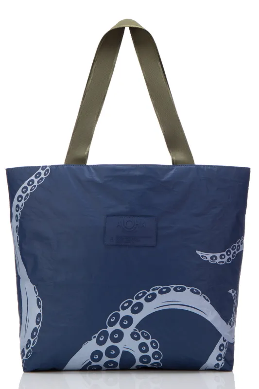 ALOHA Collection He'e Day Tripper in Arctic/Navy sold by Society Bikini