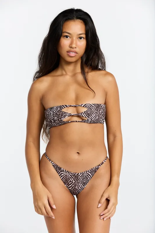 Benoa Swim India Top in Safari- Last One sold by Society Bikini