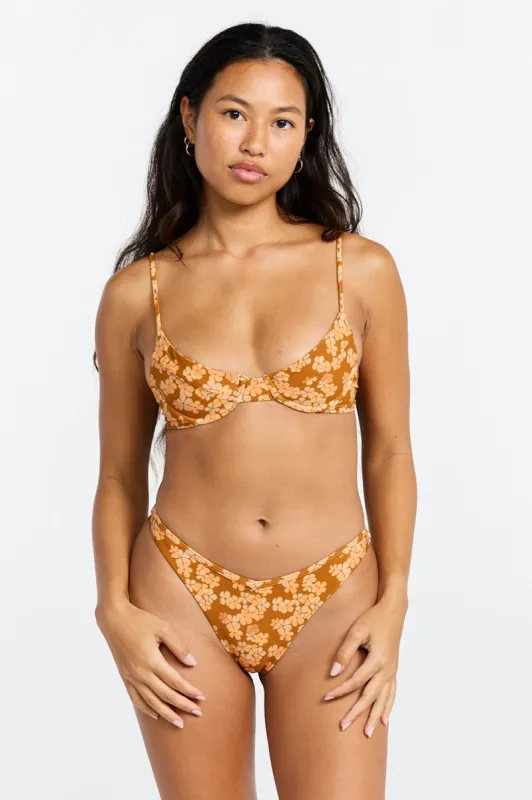 Benoa Swim Shea Top in Lei sold by Society Bikini