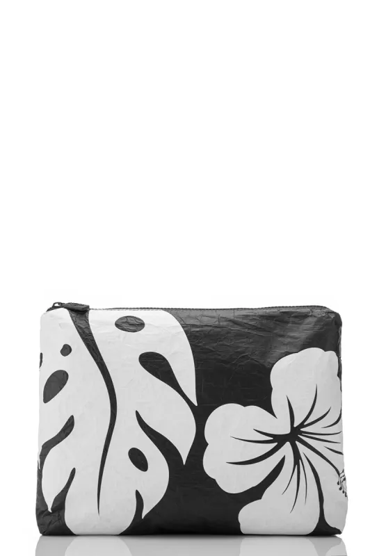ALOHA Collection Mid Waipio Pouch in Black sold by Society Bikini