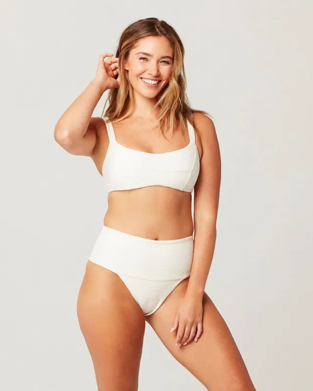 L*Space Eco Chic Repreve® Jess Top in Cream sold by Society Bikini
