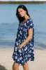 ACACIA *EXCLUSIVE* Mana Dress in Blue Island Orchid sold by Society Bikini
