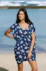 ACACIA *EXCLUSIVE* Mana Dress in Blue Island Orchid sold by Society Bikini