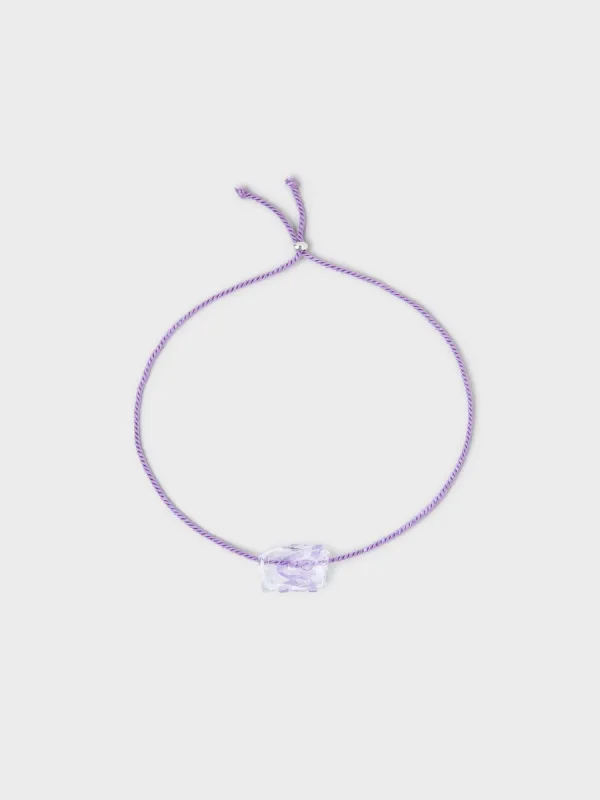 Semi Transparent Glass Cube Necklace made by Gimaguas