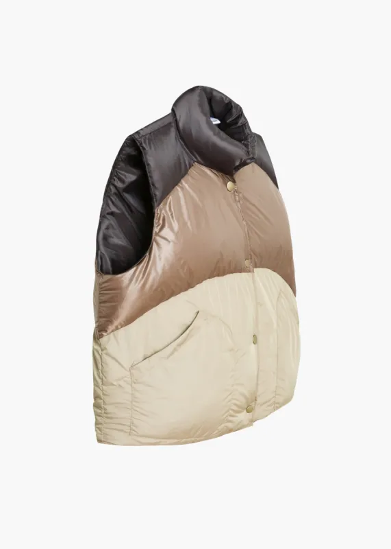 Caramel Trio Karuna Puffer Vest sold by Gimaguas