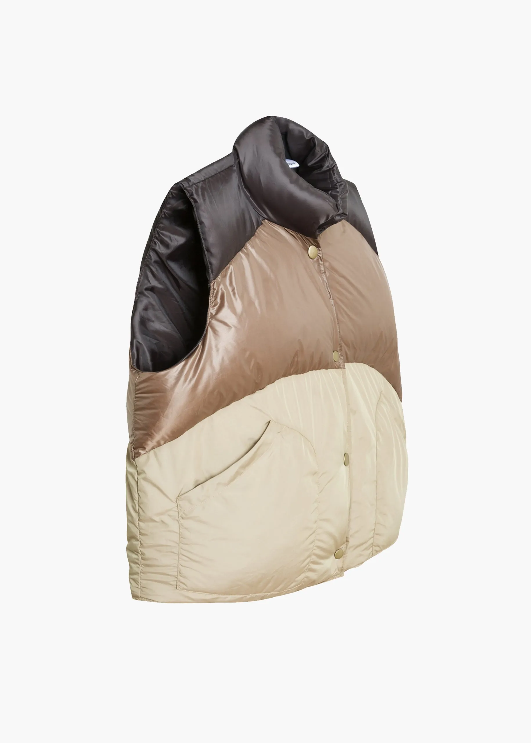 Caramel Trio Karuna Puffer Vest sold by Gimaguas