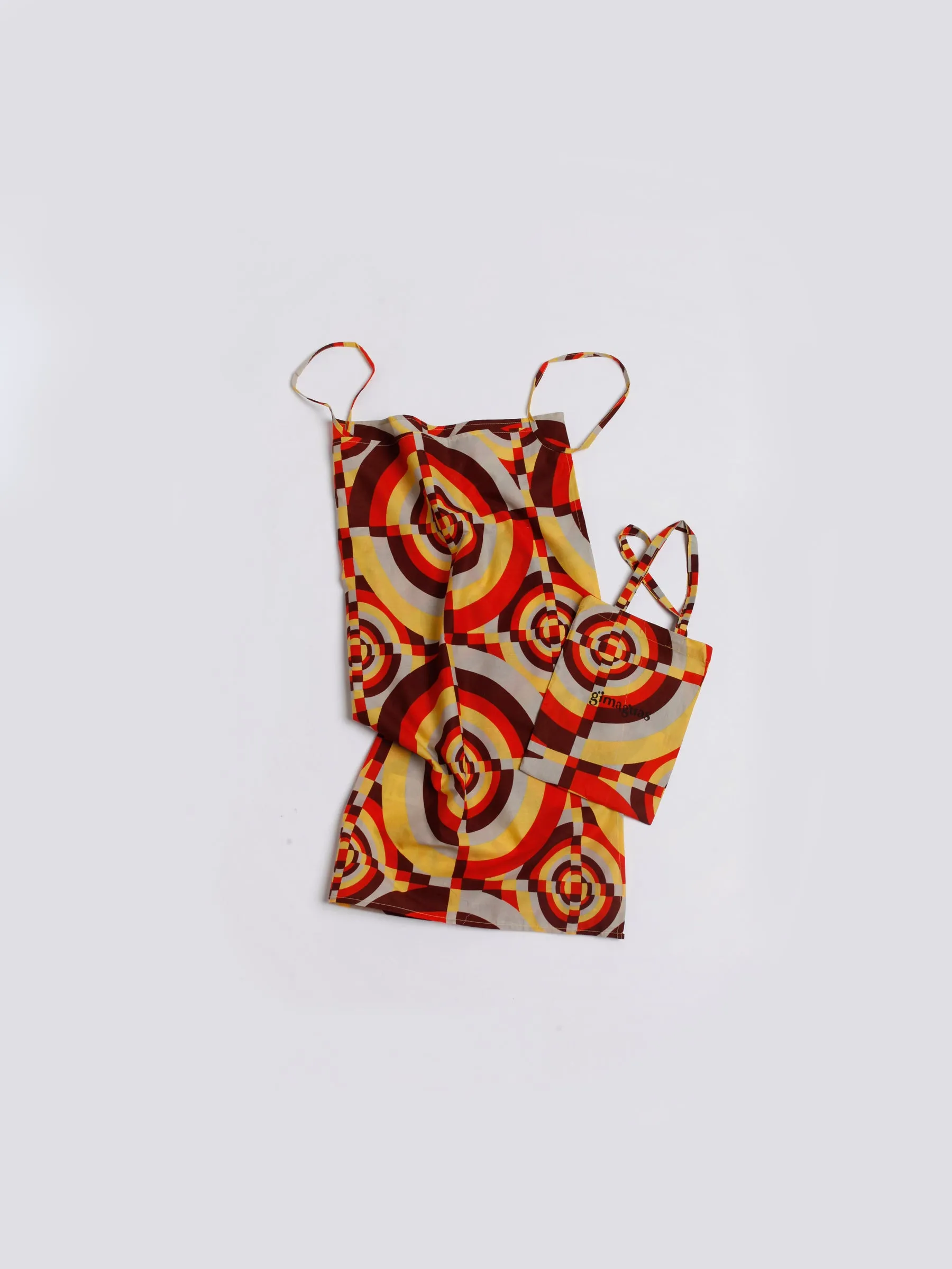 geo-orange-pareo-dress sold by Gimaguas