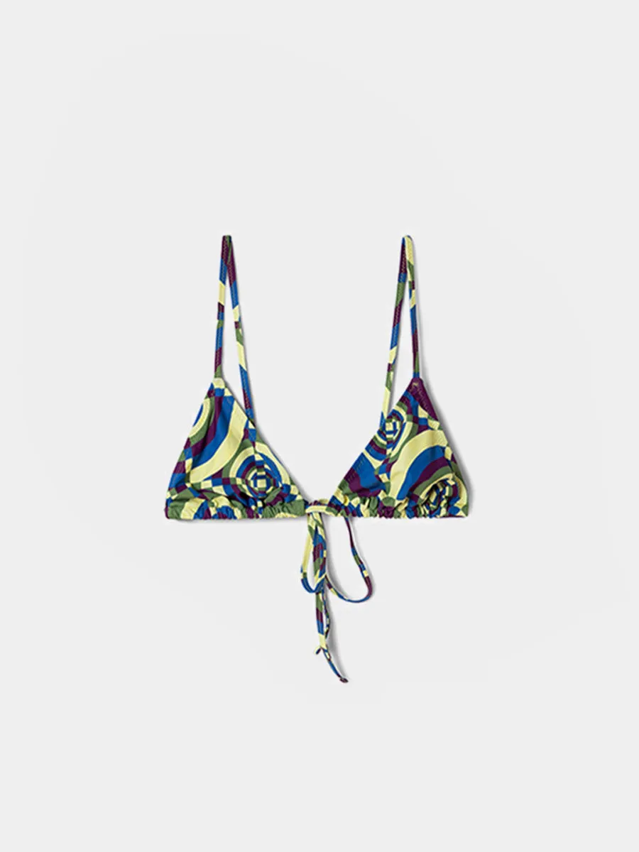 Geo Blue Deia Bikini Top sold by Gimaguas