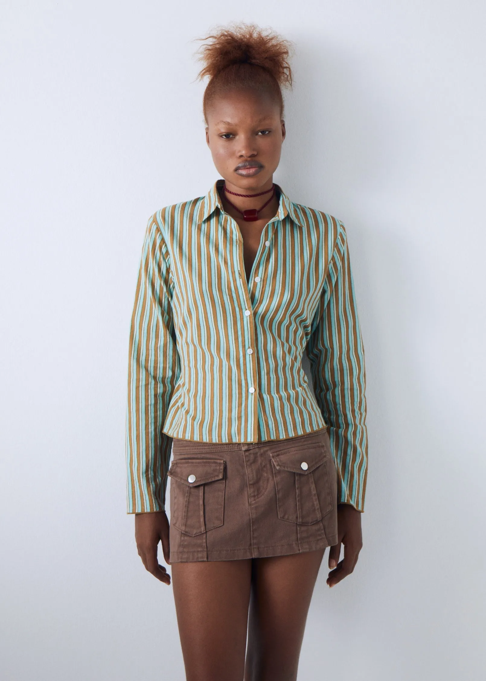 Multicolor Stripes Blue Diana Shirt sold by Gimaguas