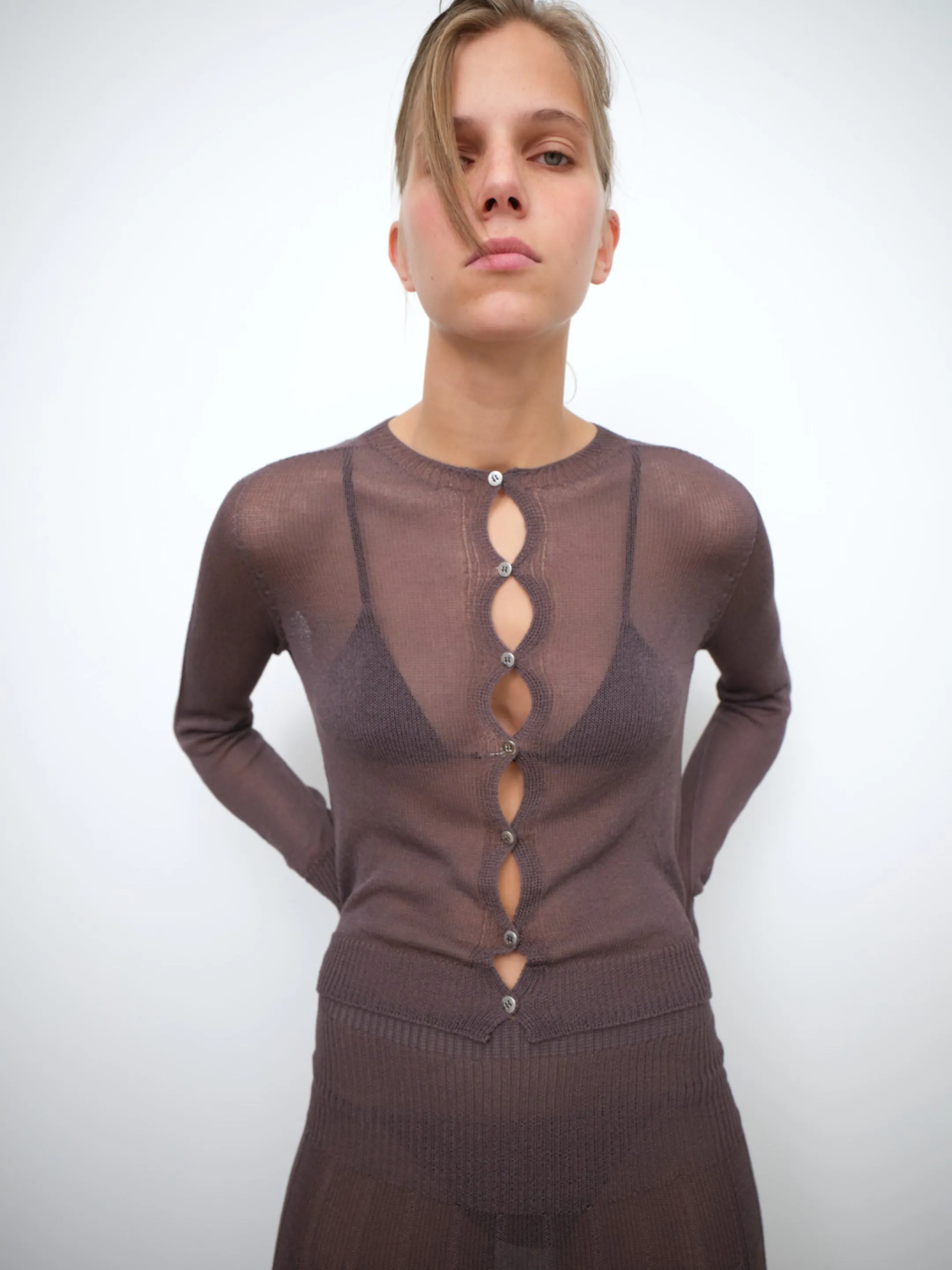 Yoyo Cardigan Brown sold by Gimaguas