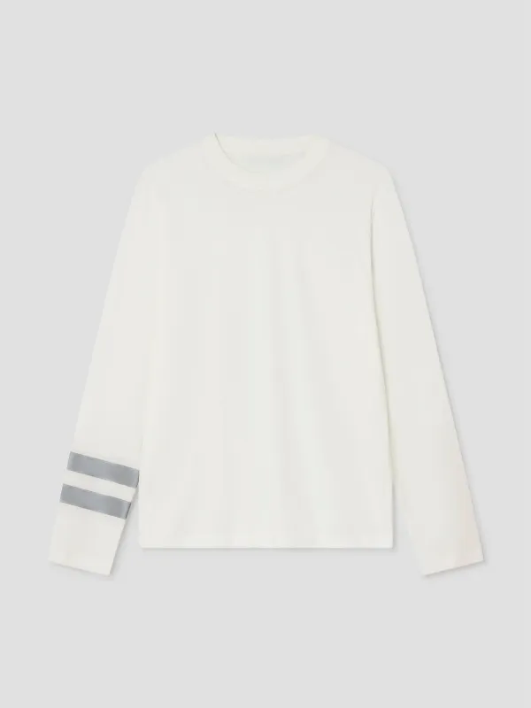STRIPE LS T-SHIRT WHITE made by Gimaguas
