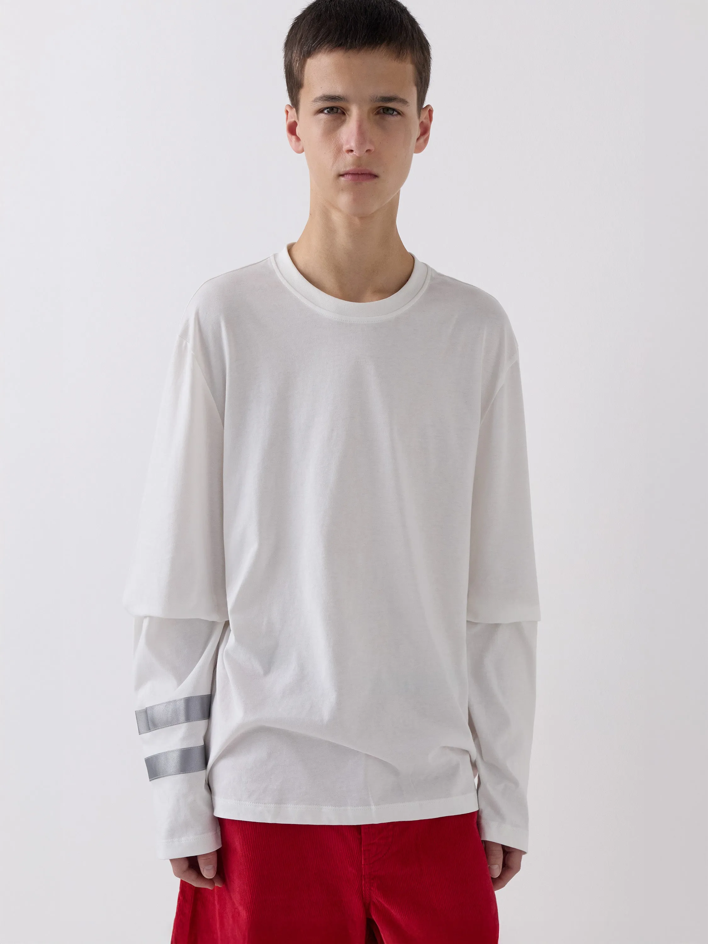 STRIPE LS T-SHIRT WHITE sold by Gimaguas product image thumbnail 2