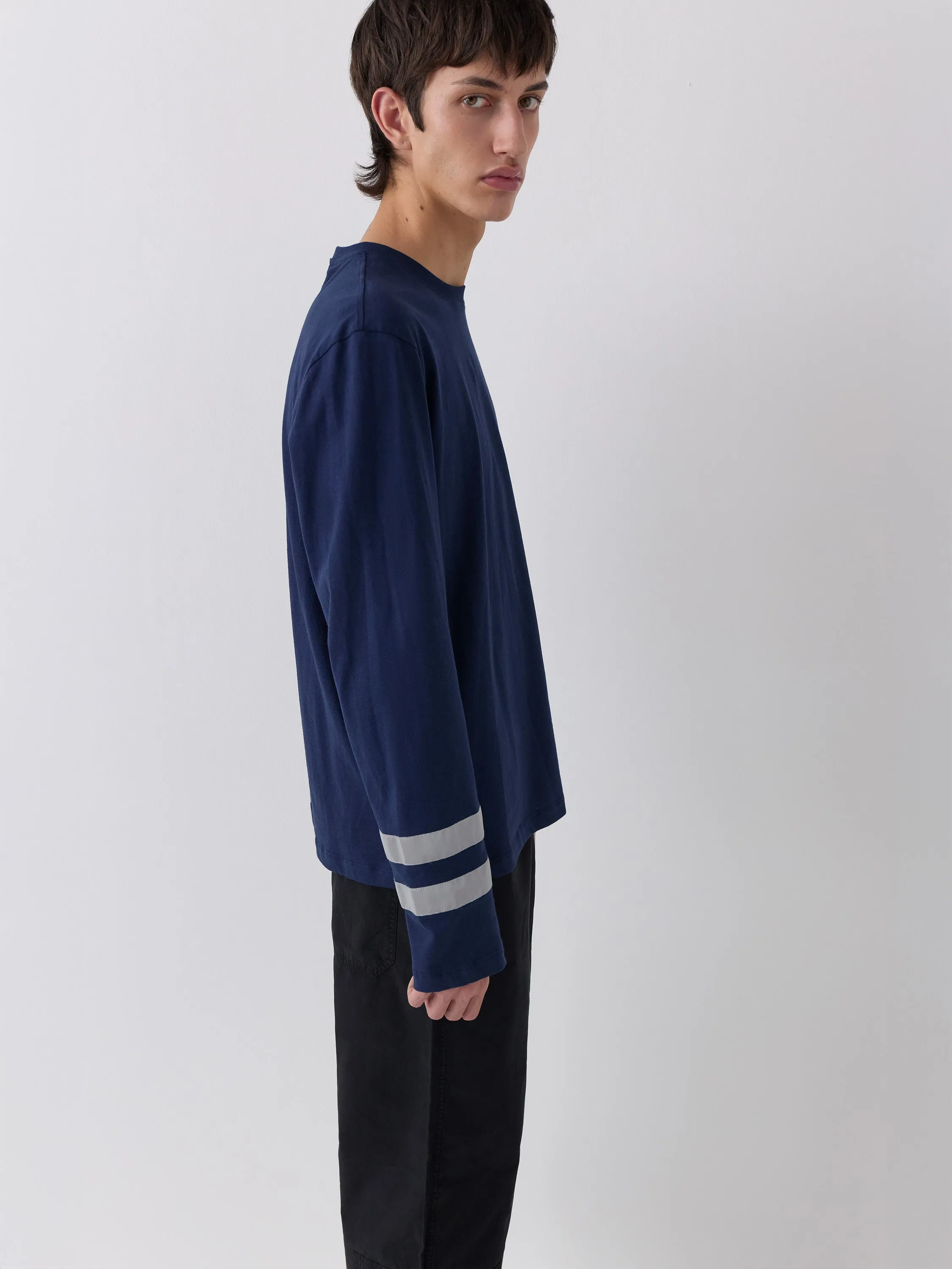 STRIPE LS T-SHIRT NAVY sold by Gimaguas product image thumbnail 4