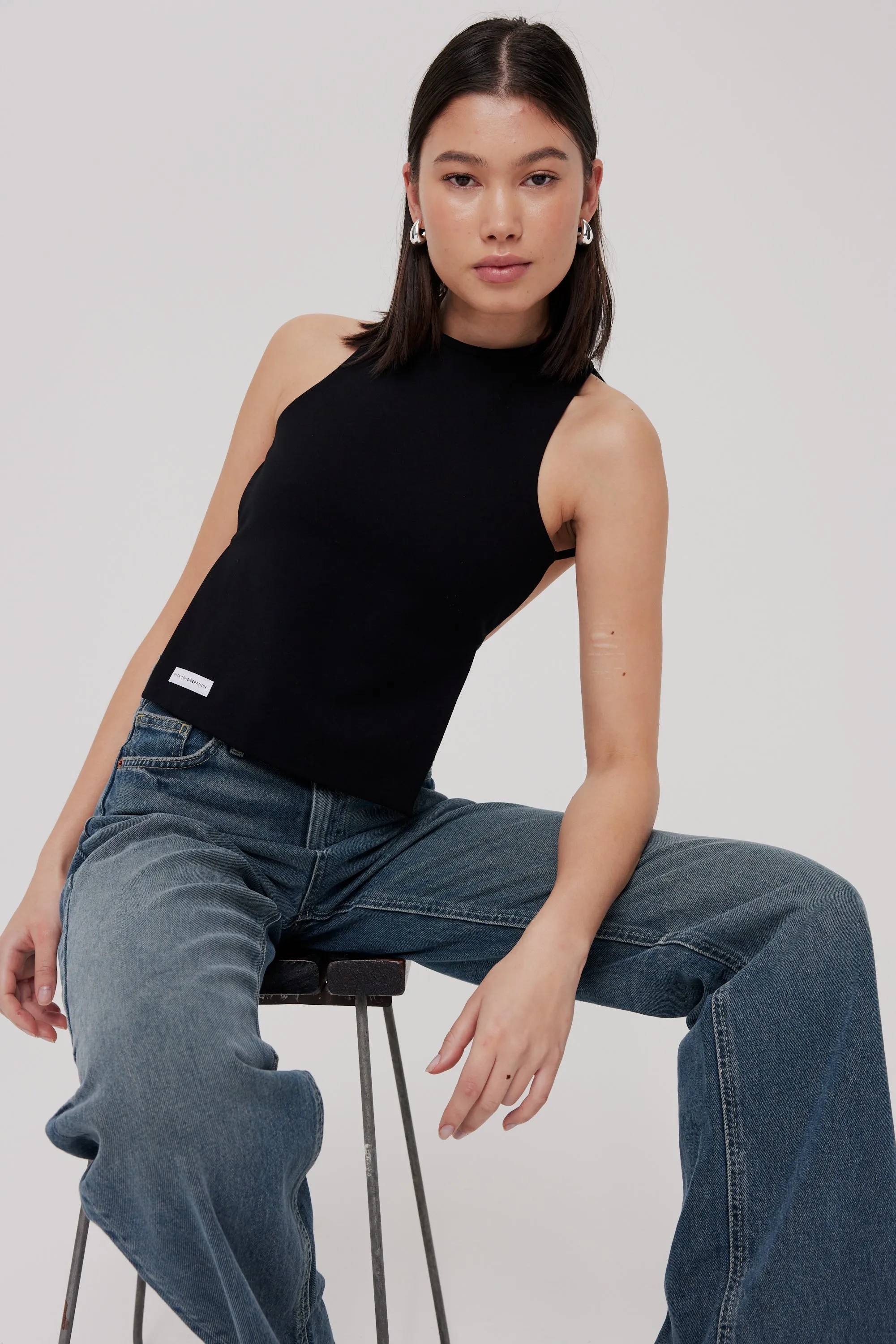 Backless Tie Top | Black sold by With Consideration product image thumbnail 4
