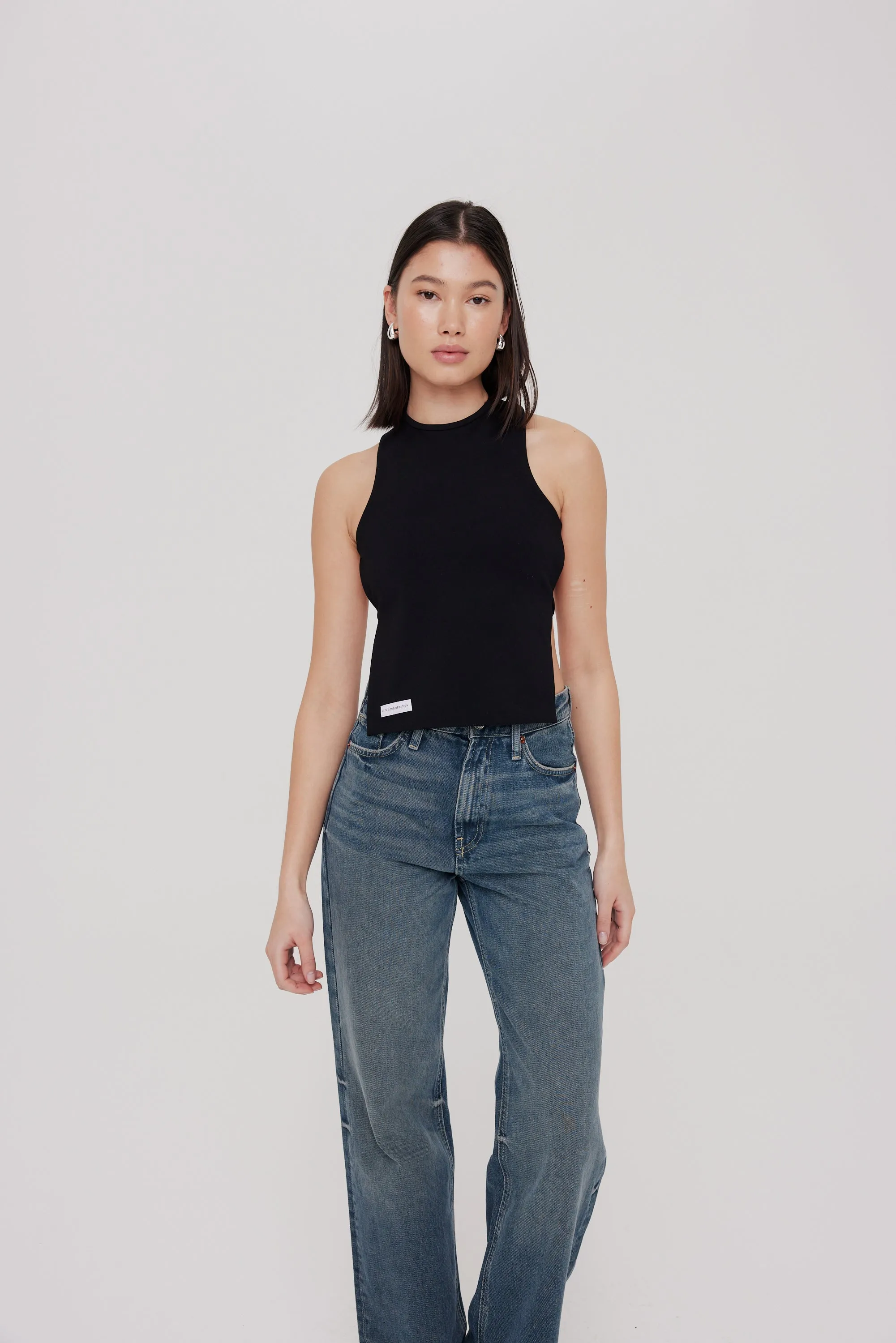 Backless Tie Top | Black sold by With Consideration