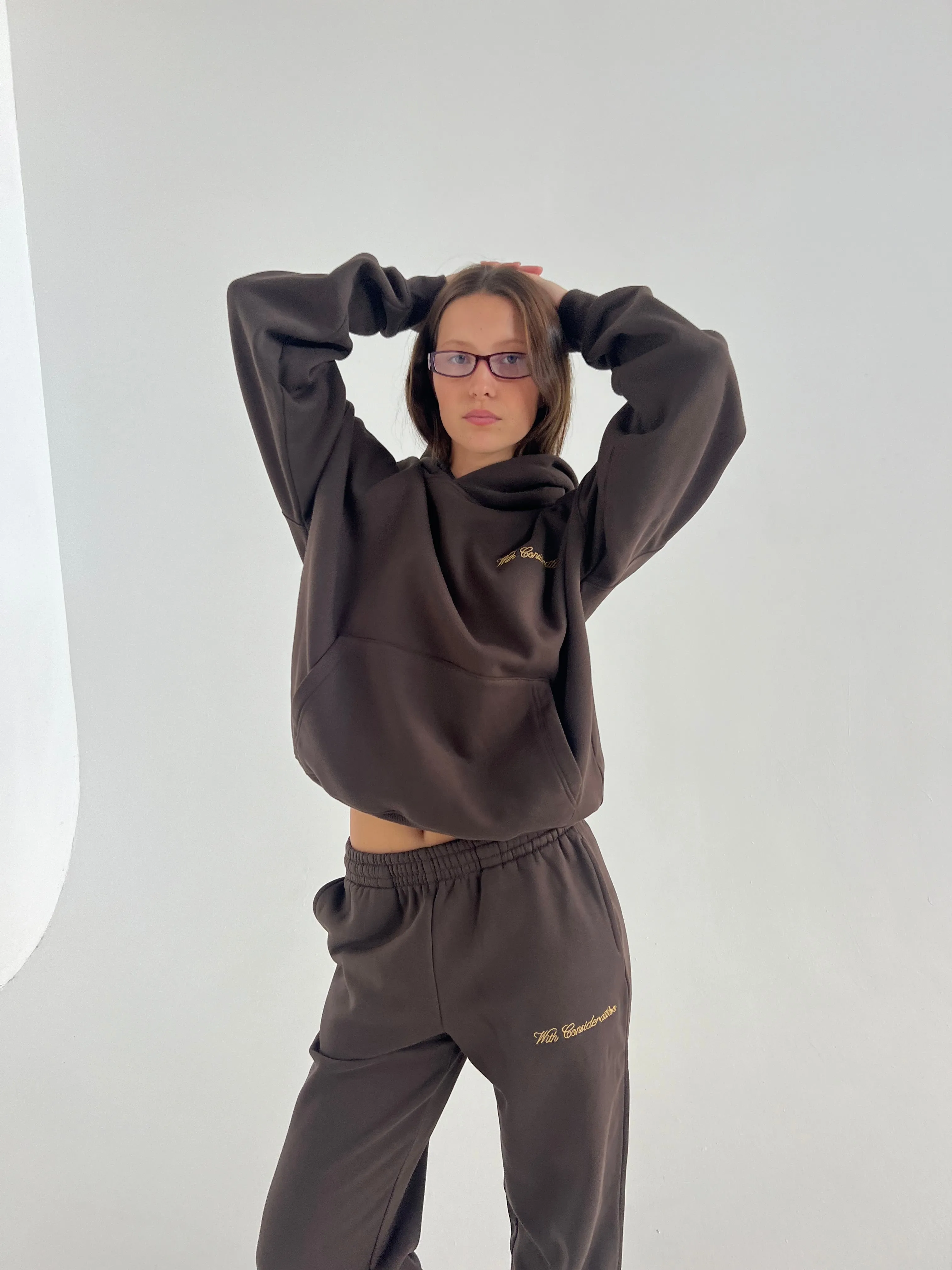 Signature Hoodie | Brown sold by With Consideration