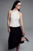 Ruffle Halter Shirt | White sold by With Consideration