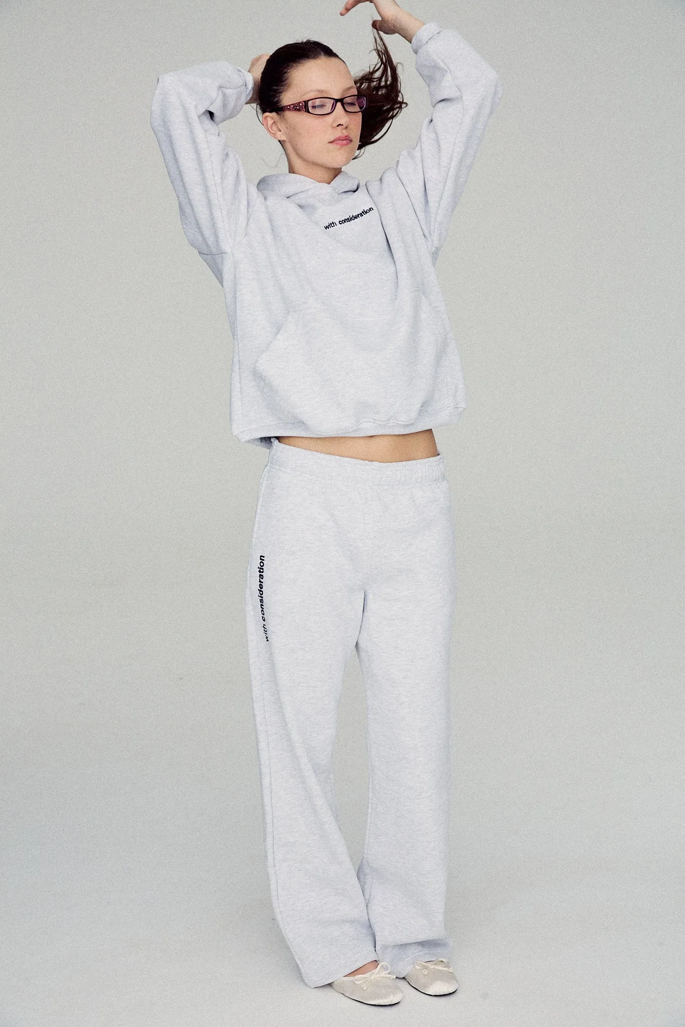 signature tracksuit pants - grey sold by With Consideration