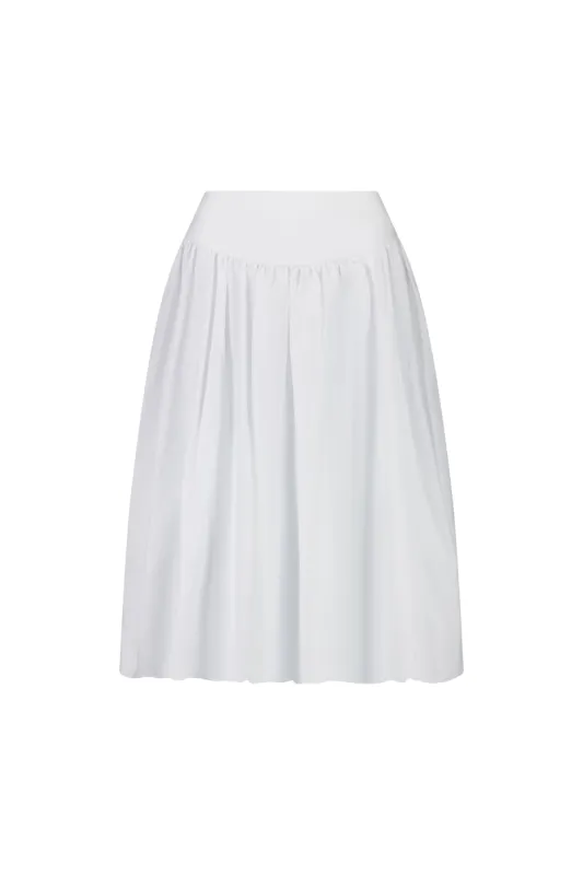 Bubble Midi Skirt | White sold by With Consideration