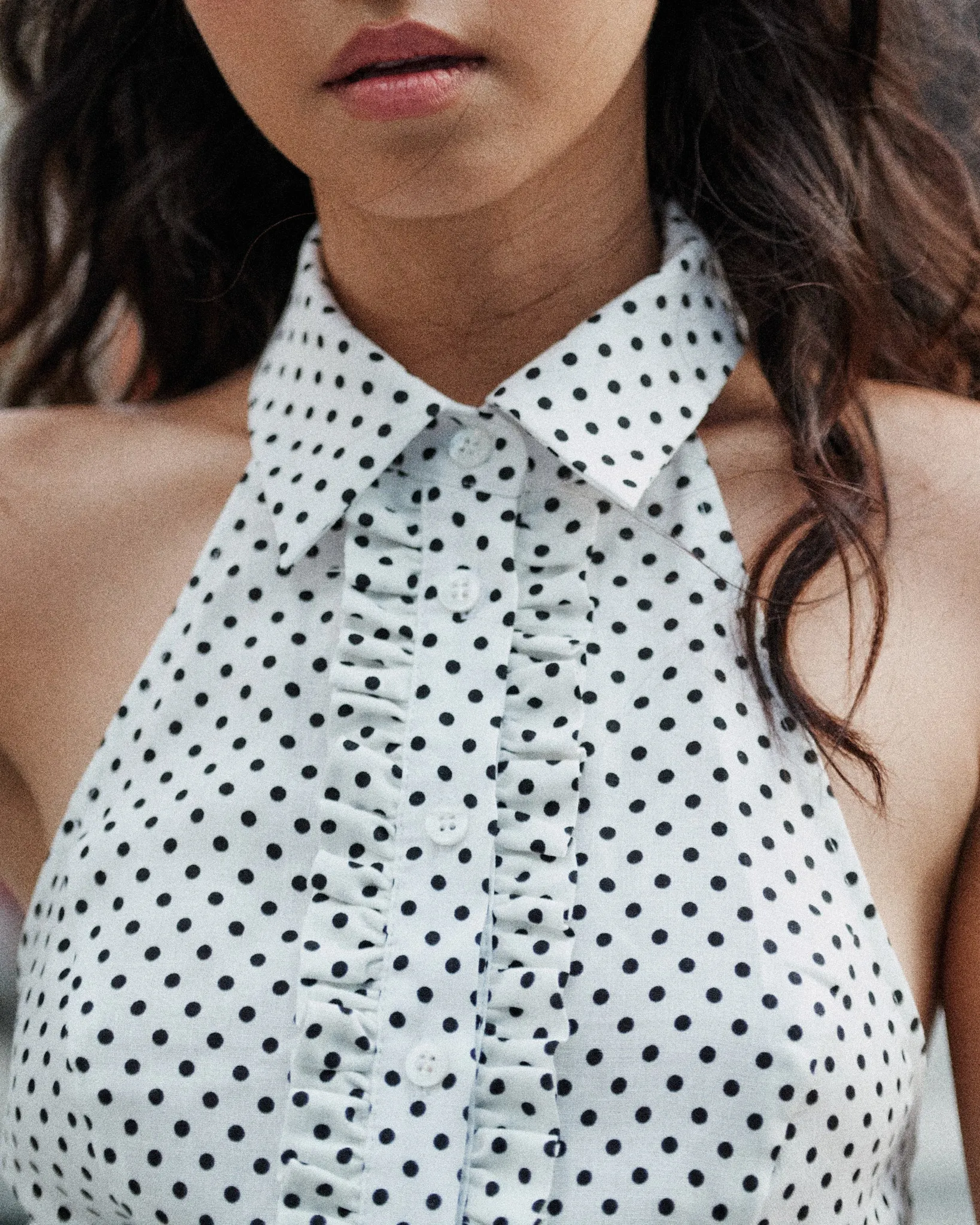 Polka Ruffle Halter sold by With Consideration product image thumbnail 3