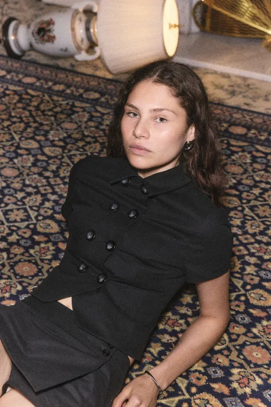 Trench Top | Black sold by With Consideration