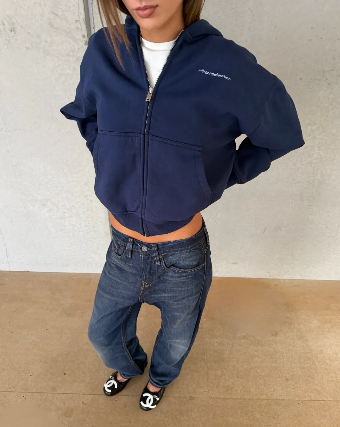 Fleece Zip Up Hoodie sold by With Consideration product image thumbnail 5