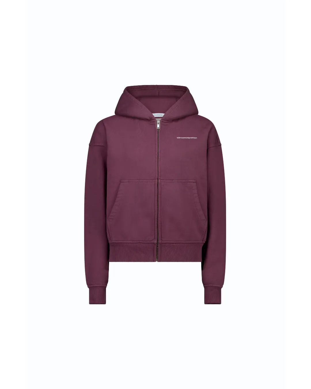 Fleece Zip Up Hoodie sold by With Consideration