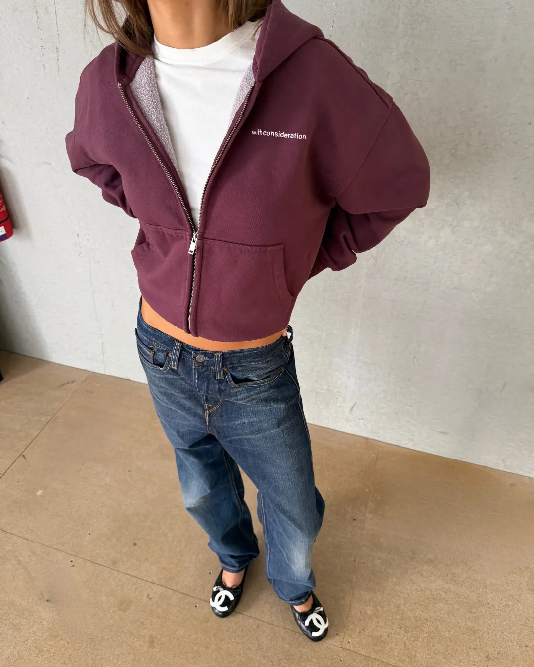 Fleece Zip Up Hoodie sold by With Consideration product image thumbnail 4