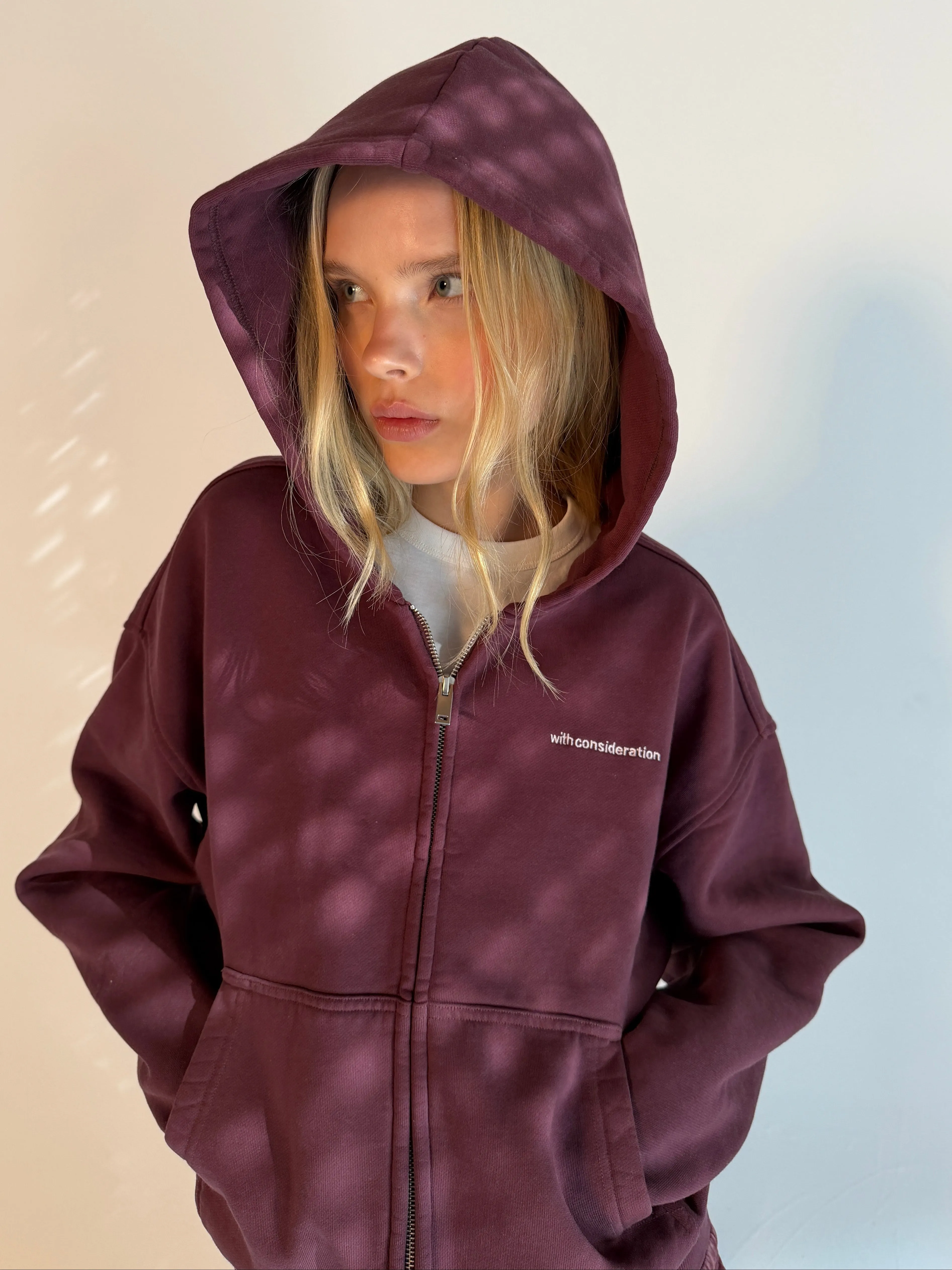 Fleece Zip Up Hoodie sold by With Consideration product image thumbnail 5
