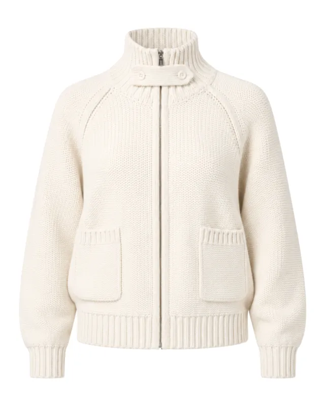 Chunky Knit Zip Up made by With Consideration