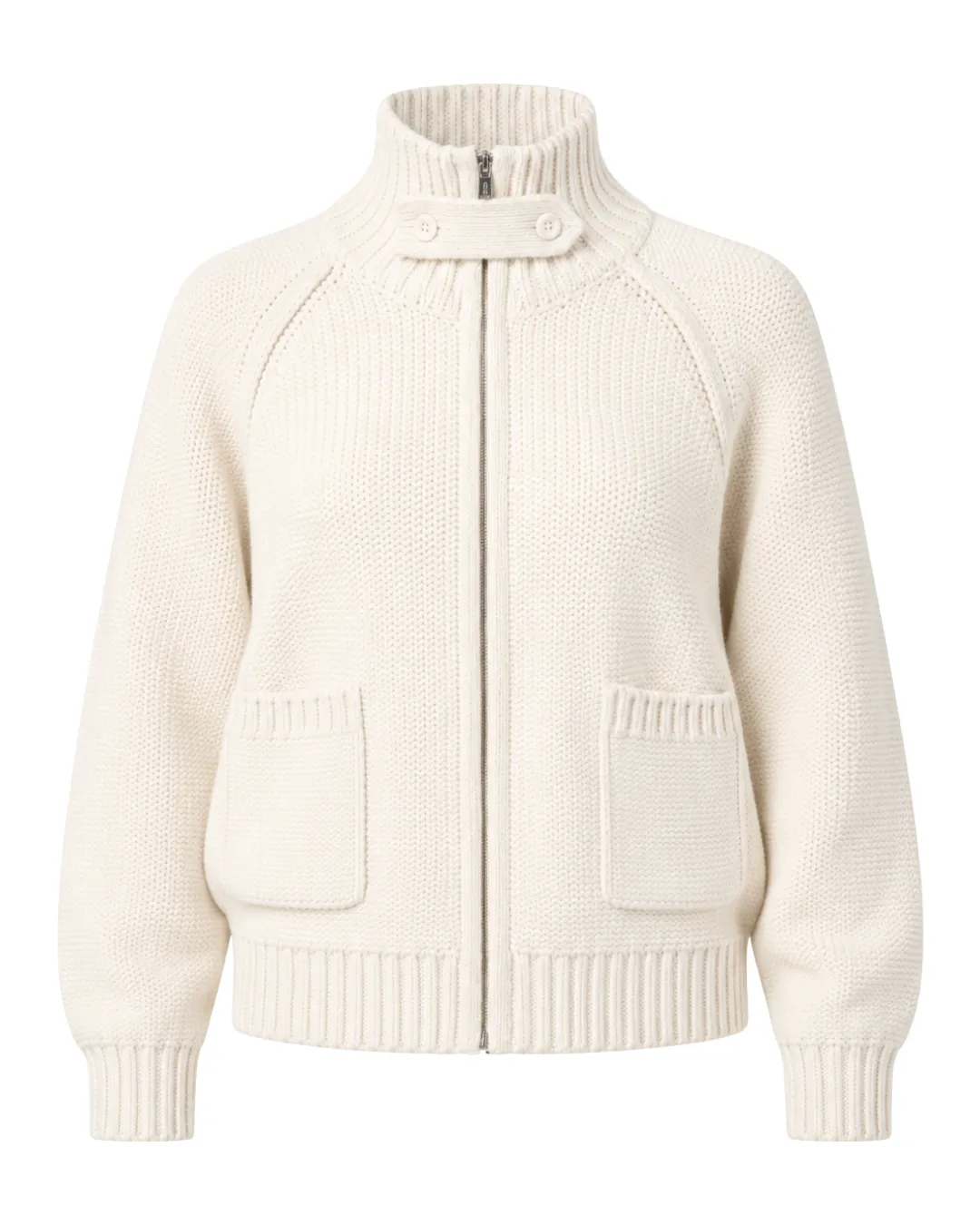 Chunky Knit Zip Up sold by With Consideration