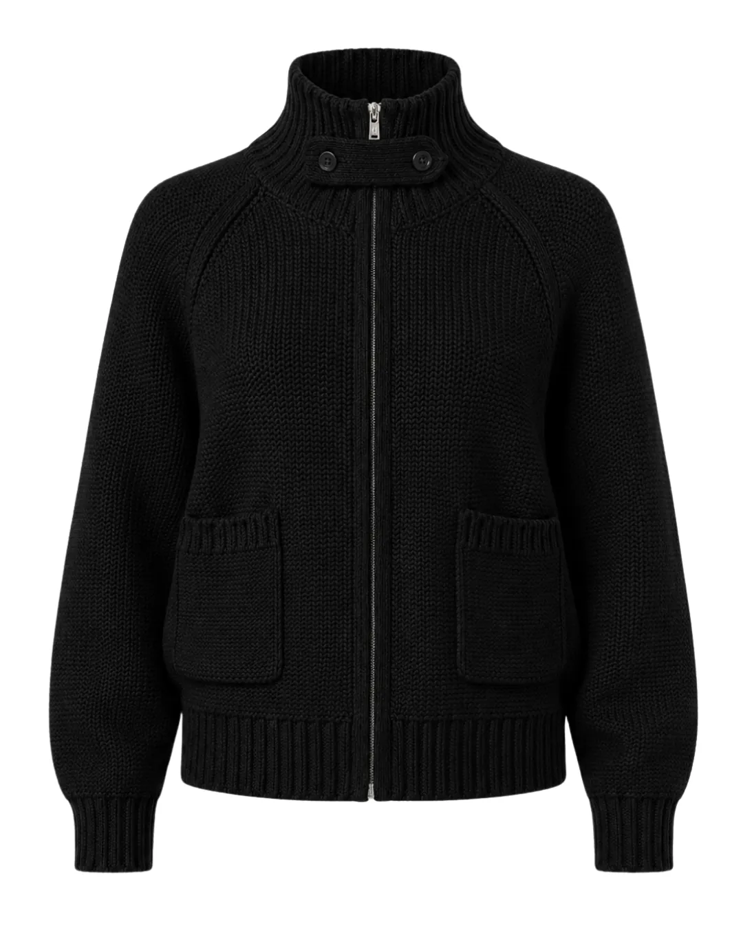 Chunky Knit Zip Up sold by With Consideration