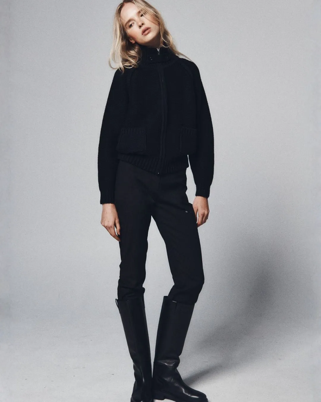 Chunky Knit Zip Up sold by With Consideration product image thumbnail 2