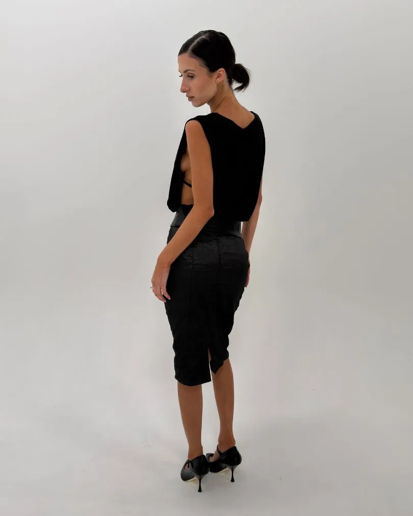 Leather Waistband Top sold by With Consideration product image thumbnail 4
