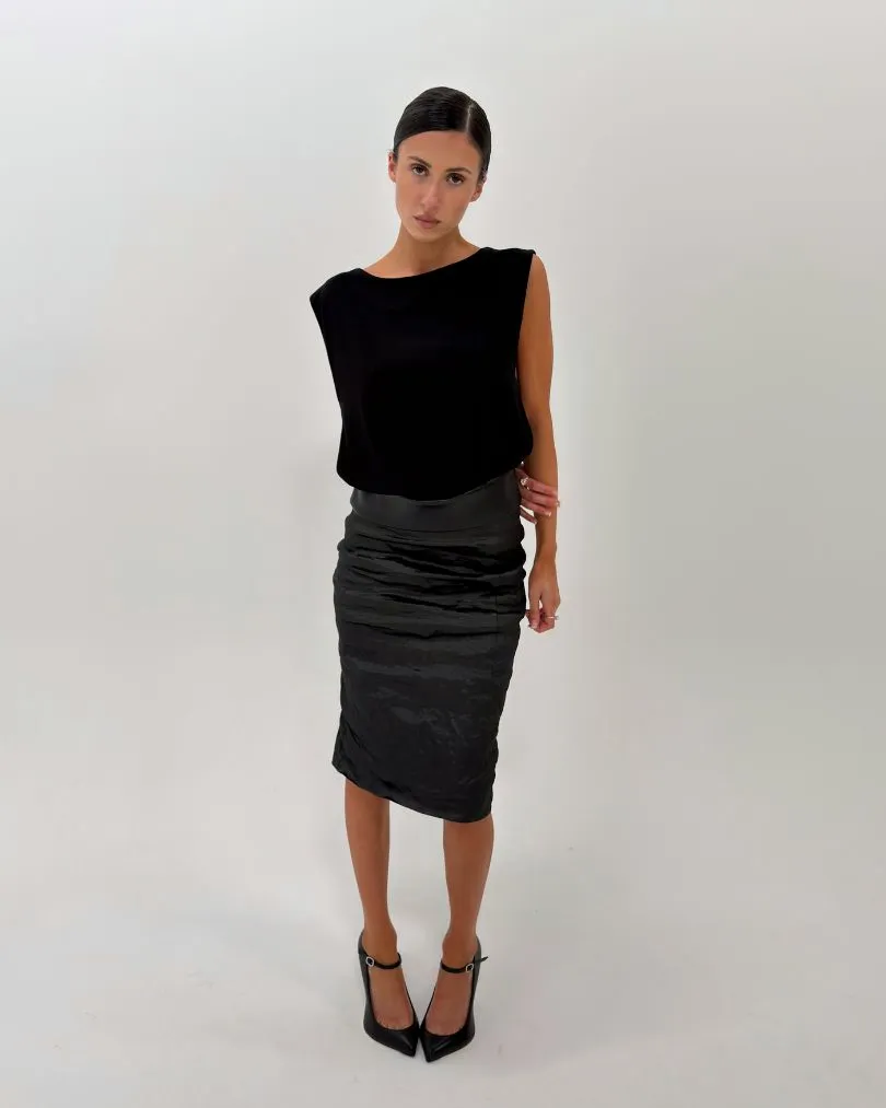 Leather Waistband Top sold by With Consideration product image thumbnail 3