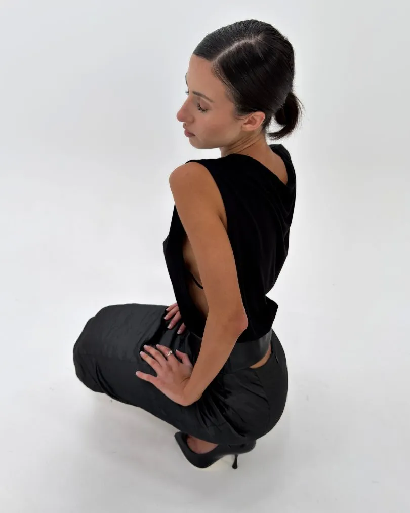 Leather Waistband Top sold by With Consideration product image thumbnail 2