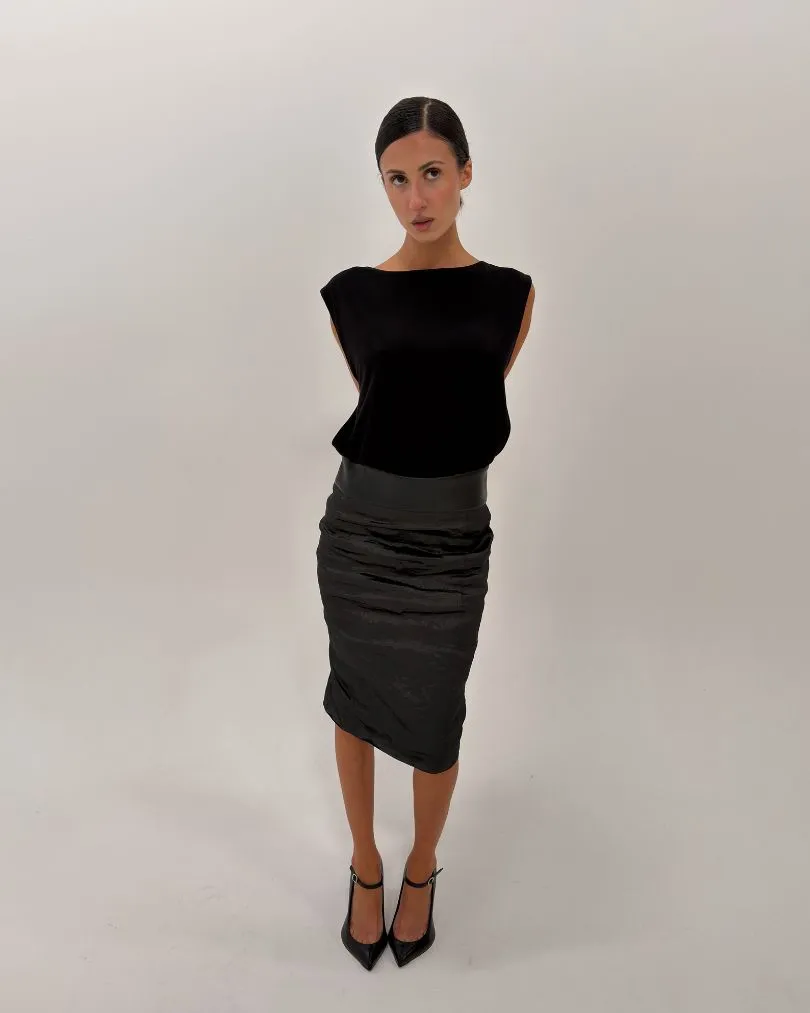 Leather Waistband Top sold by With Consideration product image thumbnail 5