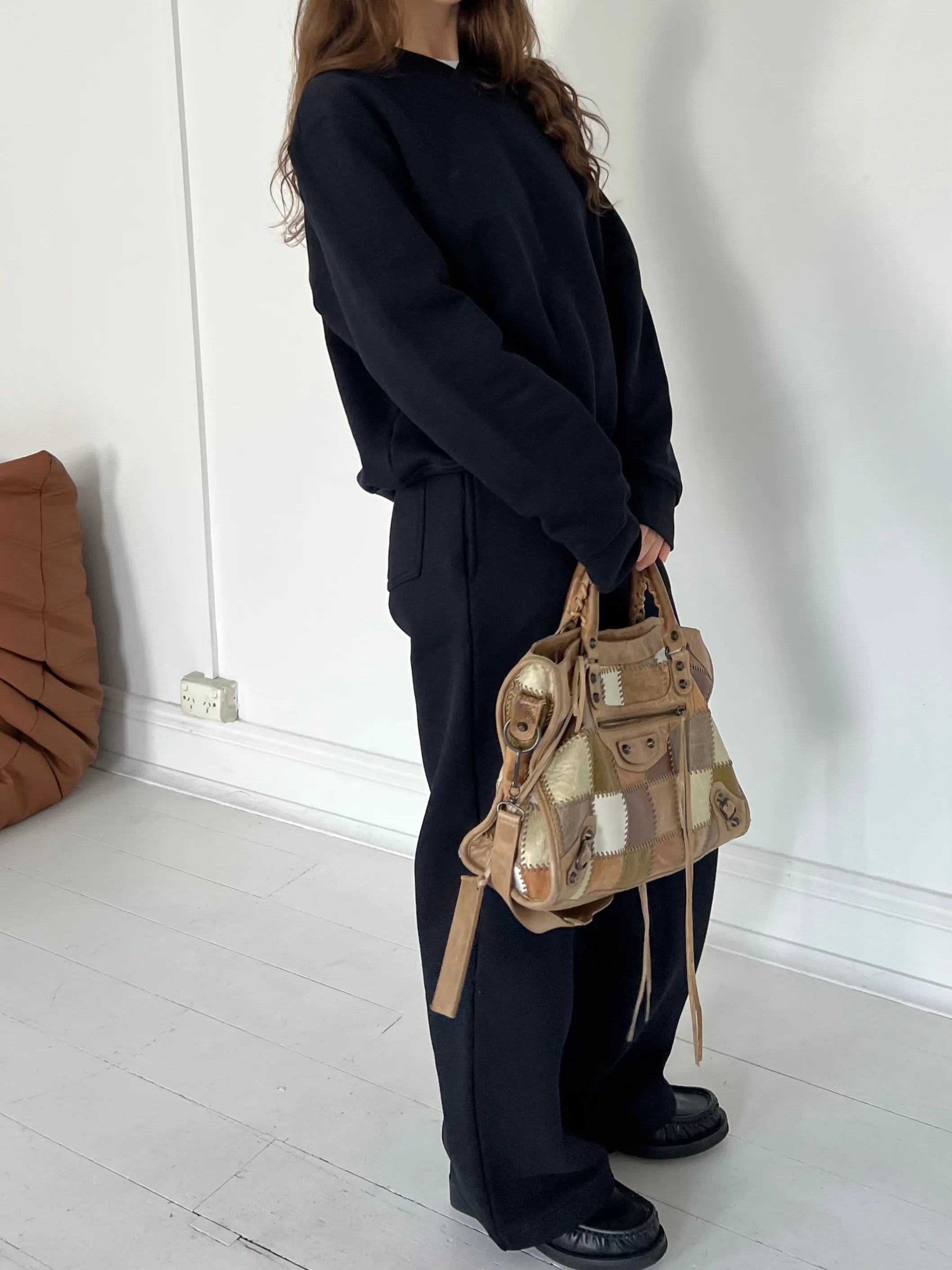 wide leg tracksuit pants | black sold by With Consideration product image thumbnail 2