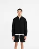 Initial Boxy Quarter Zip - Black sold by Represent